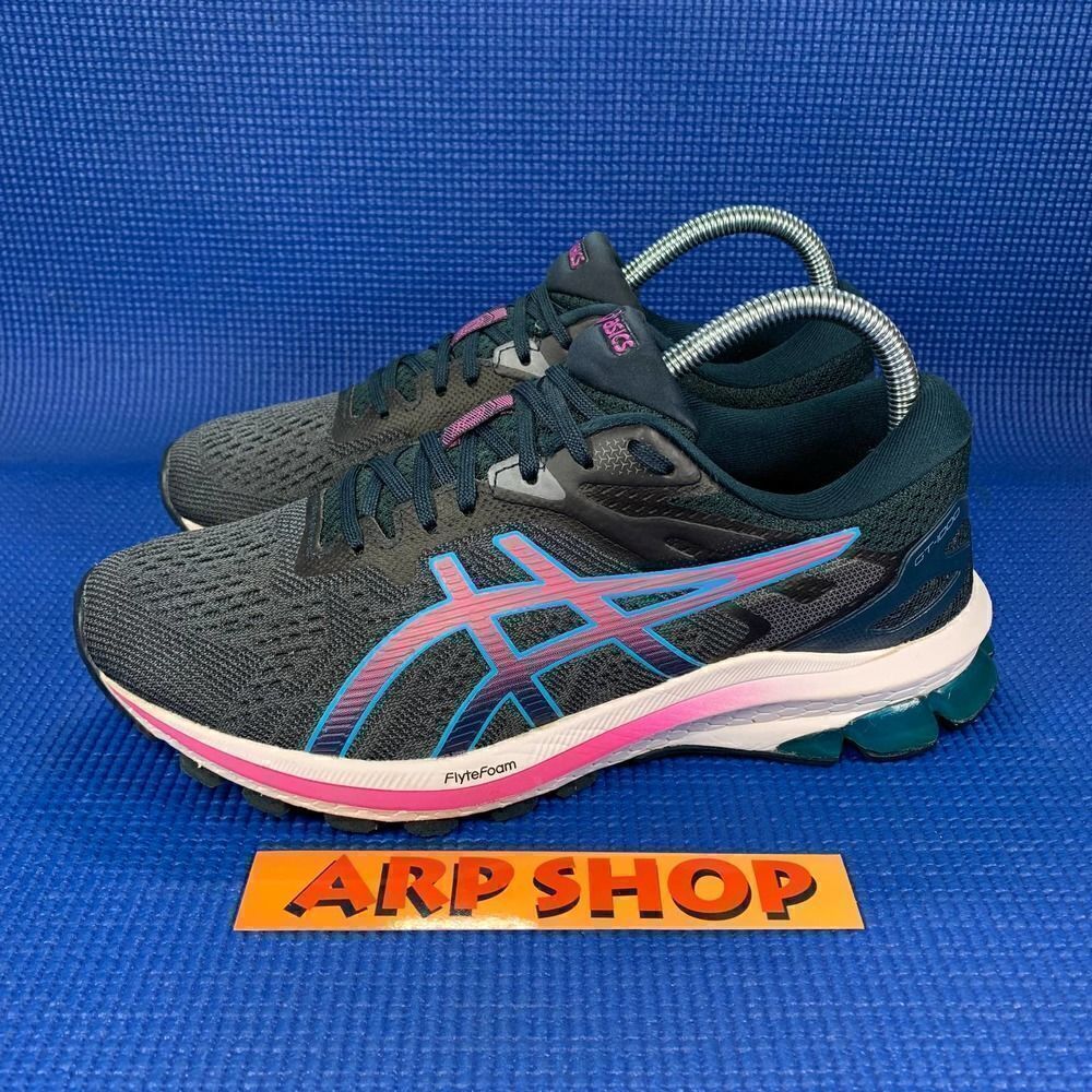 7- ASICS GEL-1000 10 Women`s Size 7.5 - Navy Blue/Purple Running Shoes 1012A878